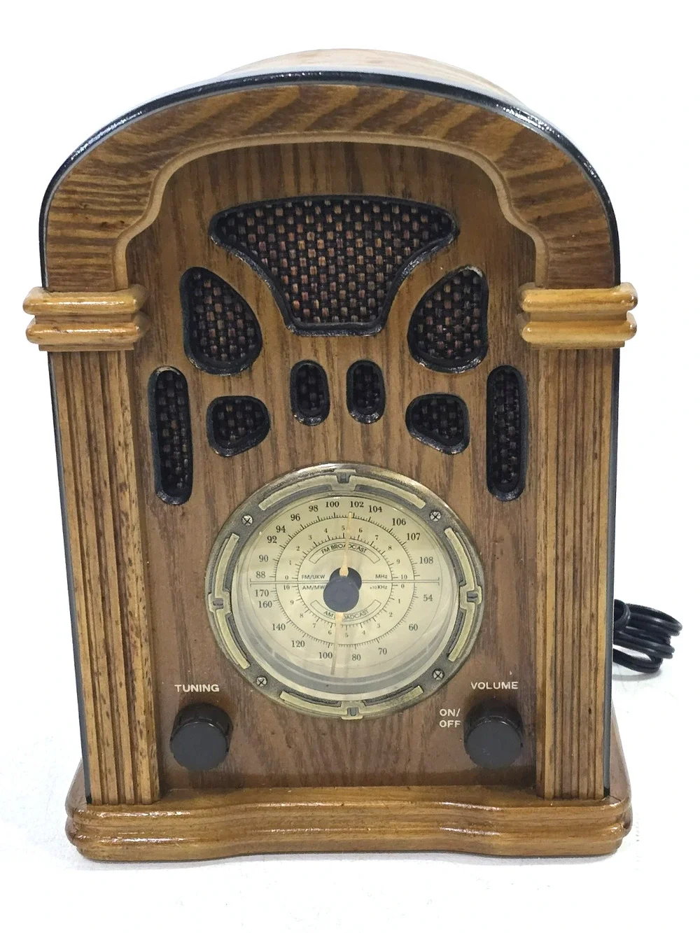 Vintage Classic Retro Cathedral AM FM Radio #9718 Works